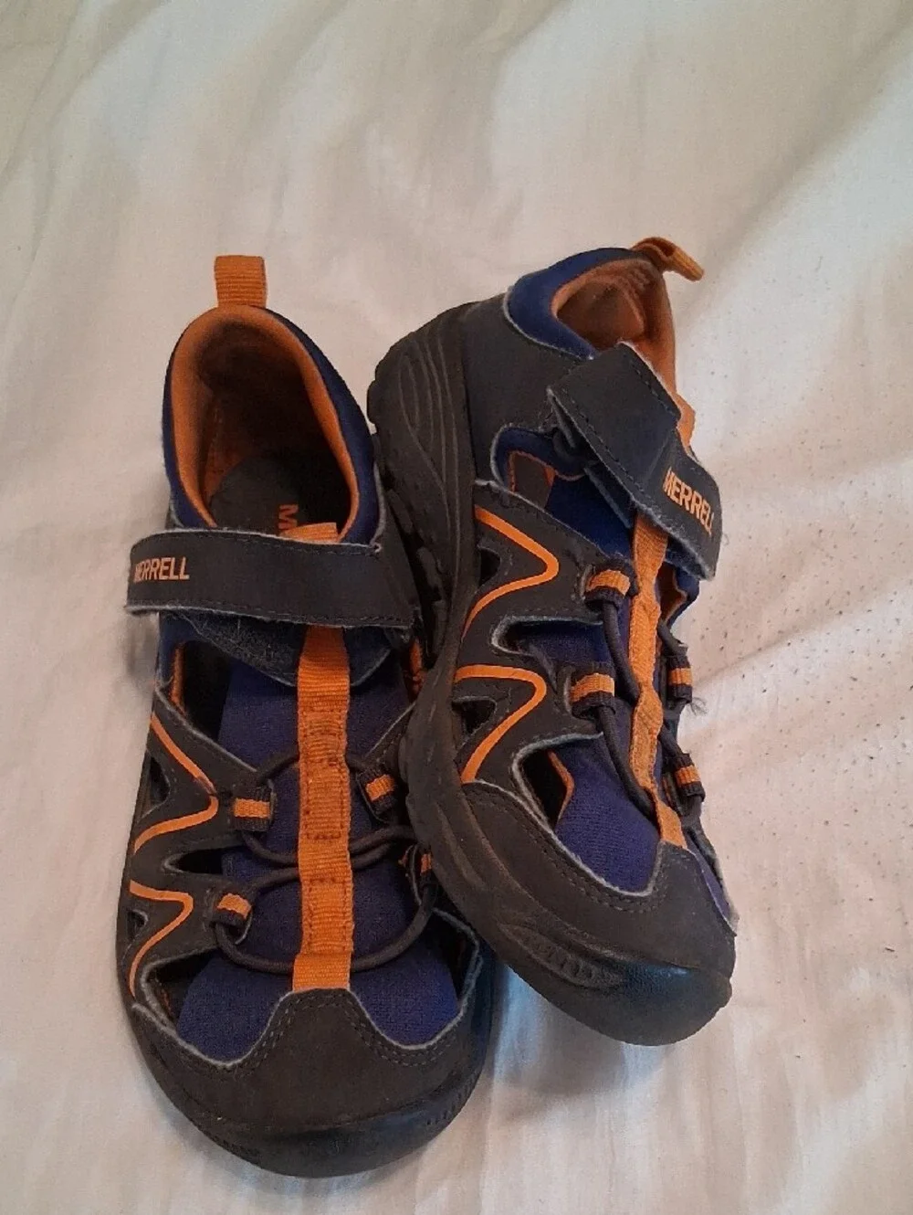 Merrell Kids Size 13M Navy Blue and Orange Active Sandals. Athleisure, Outdoors